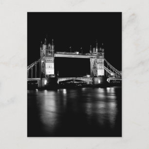 Postal Puente de la Torre por la noche