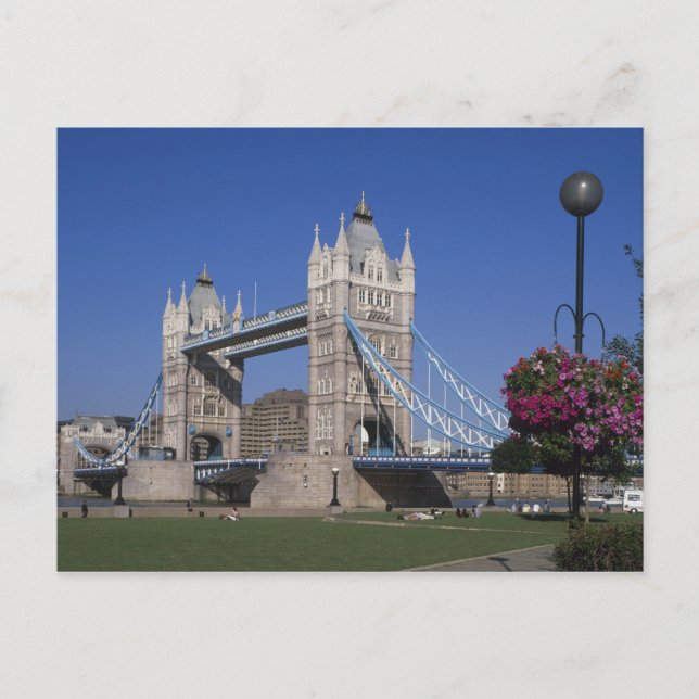 Postal Puente de la Torre, Río Támesis, Londres, Inglater (Anverso)