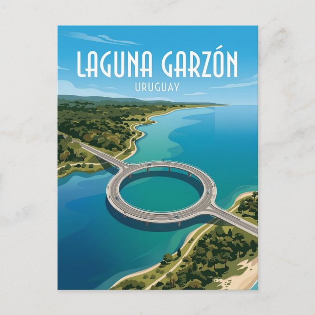 Postal Puente de Laguna Garzón (Anverso)