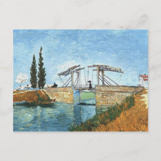 Postal Puente de Langlois en Arles por Vincent van Gogh