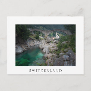 Postal Puente de Lavertezzo en Valle Verzasca, Suiza