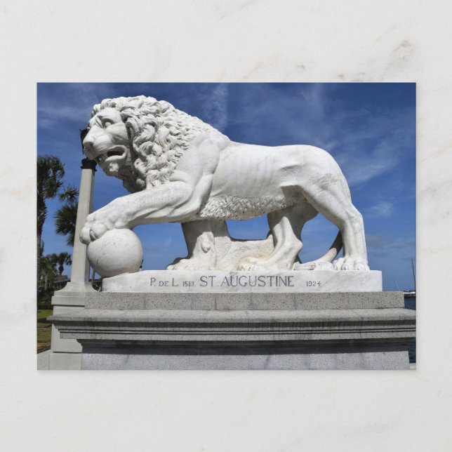 Postal Puente de Leones, St. Augustine, FL (Anverso)