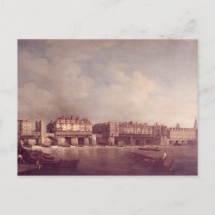Postal Puente de Londres antes de la modificación en 1757