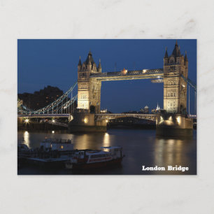 Postal Puente de Londres, cielo nocturno