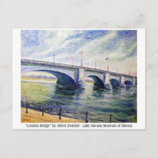 Postal Puente de Londres por Alfred Zwiebel