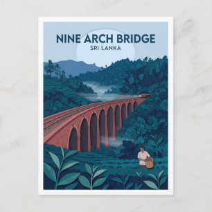 Postal Puente de los Nueve Arcos Ella Sri Lanka