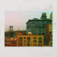 Puente de Manhattan y edificio Empire State