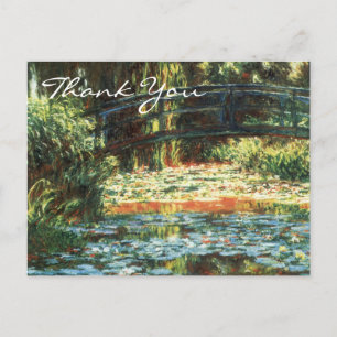 Postal Puente de Monet sobre el estanque de lirio de agua
