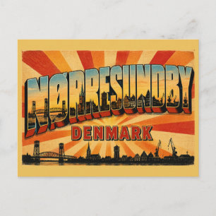 Postal Puente de Nørresundby Dinamarca
