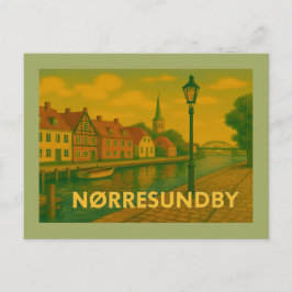 Postal Puente de Nørresundby Dinamarca