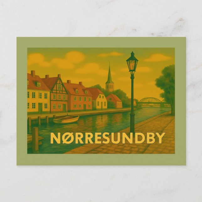 Postal Puente de Nørresundby Dinamarca (Anverso)
