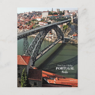 Postal Puente de Oporto sobre el río Duero, Portugal