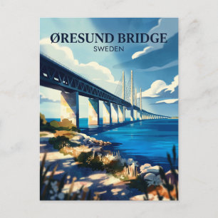 Postal Puente de Øresund Suecia