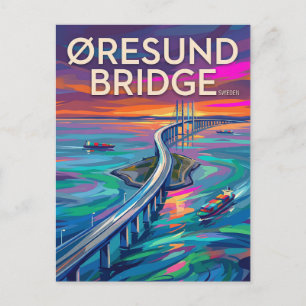 Postal PUENTE DE ORESUND Suecia
