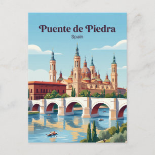 Postal Puente de Piedra España