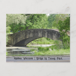 Postal Puente de Piedra Tenney Park en Madison, Wisconsin
