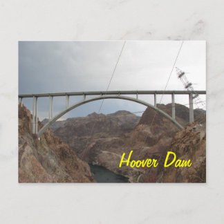 Postal Puente de represa Hoover
