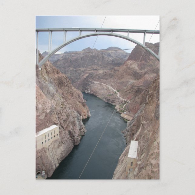 Postal Puente de represa Hoover (Anverso)