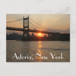 Postal "Puente de RFK en la puesta del sol" Astoria,