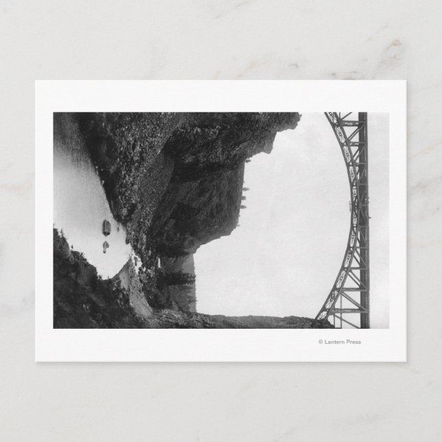 Postal Puente de río crudo en foto del centro de Oregón (Anverso)