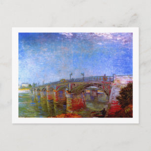 Postal Puente de Sena en Asnières (F240)Bella Artes Van G