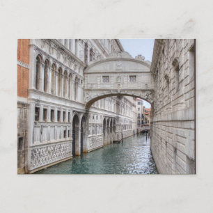 Postal Puente De Sighs Venecia Italia