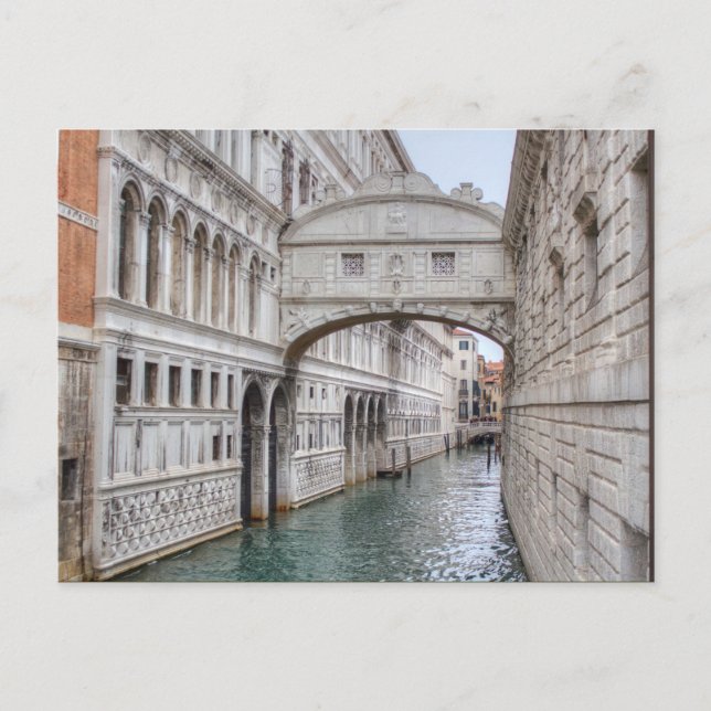 Postal Puente De Sighs Venecia Italia (Anverso)