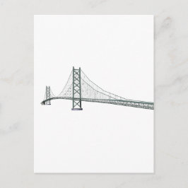 Postal Puente de Suspensión Akashi Kaikyo: también conoci