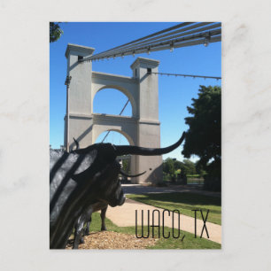 Postal Puente de suspensión de Waco