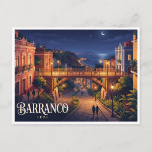 Postal Puente de Suspiros Barranco Lima Perú