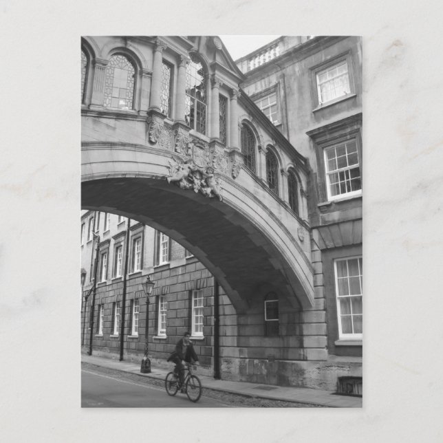 Postal Puente de suspiros, Oxford (Anverso)