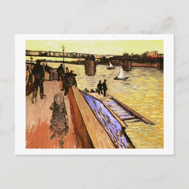 Postal Puente de Trinquetaille, Vincent Van Gogh (Anverso)