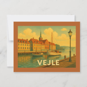 Postal Puente de Vejle Dinamarca