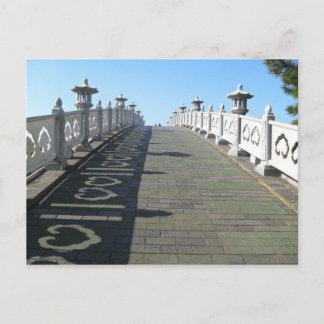 Postal Puente del corazón, isla de Jeju