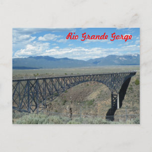 Postal Puente del desfiladero de Río Grande