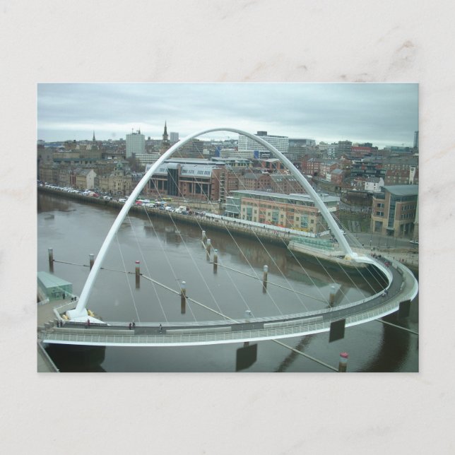 Postal Puente del Milenio de Gateshead (Anverso)