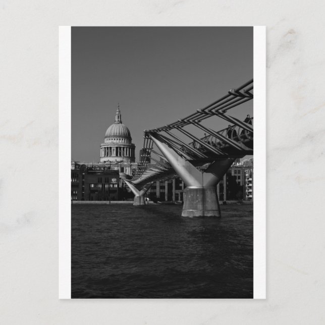 Postal Puente del Millenium y Catedral de St Pauls (Anverso)
