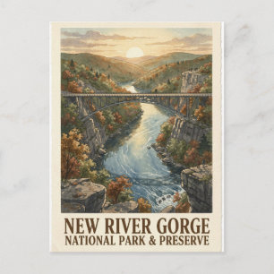 Postal Puente del Parque Nacional New River Gorge Travel