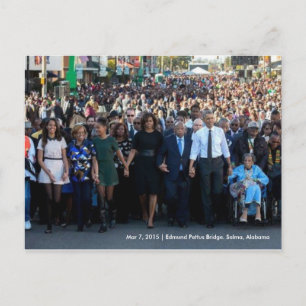 Postal Puente del presidente Obama Edmund Pettus, Selma