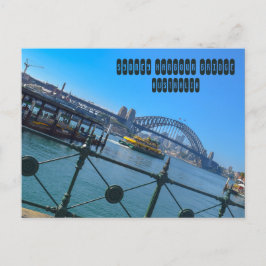 Postal Puente del puerto de Sydney en Australia