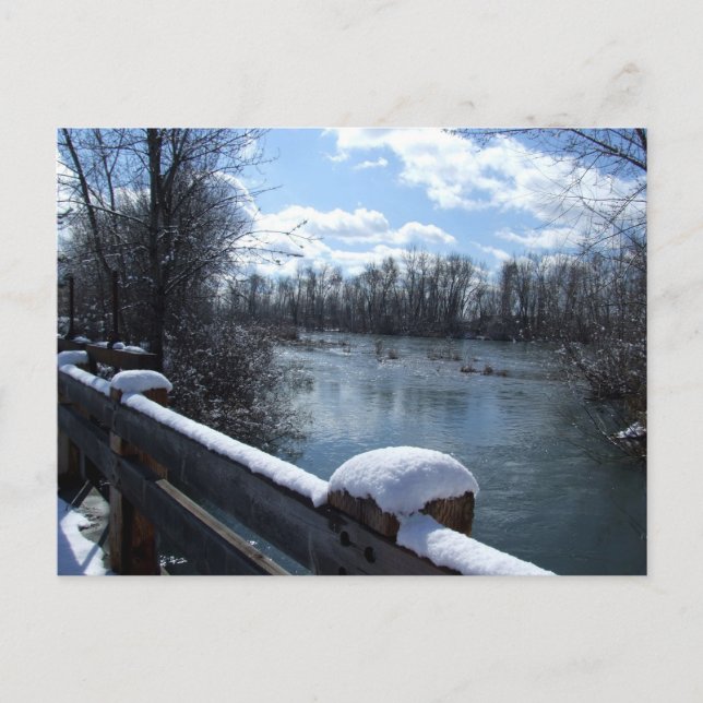 Postal puente del río Boise (Anverso)