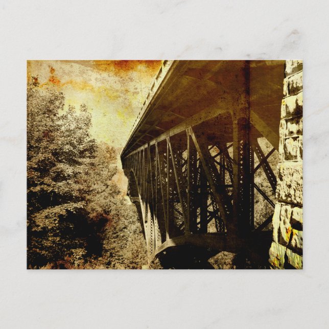 Postal Puente del río Corto (Anverso)