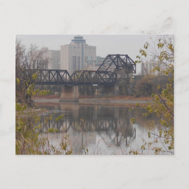 Postal Puente del tren de Winnipeg (Anverso)