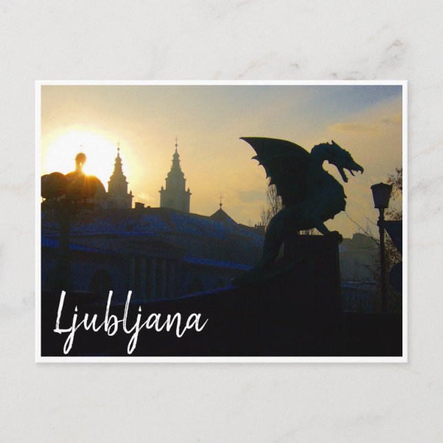 Postal puente dragón ljubljana (Anverso)
