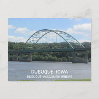 Postal Puente Dubuque-Wisconsin en Iowa