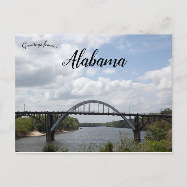 Postal Puente Edmund Pettus en Alabama (Anverso)