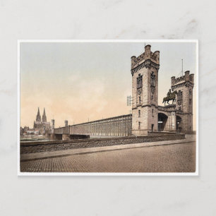 Postal Puente Eisenbahn, Colonia, Rin, Alemania