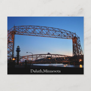 Postal Puente elevador aéreo Duluth Minnesota