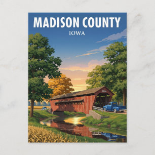 Postal Puente en Madison County Iowa Travel