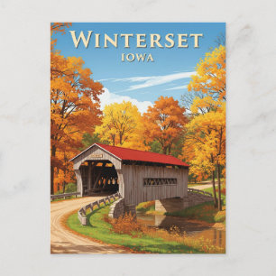 Postal Puente en Winterset Iowa Travel